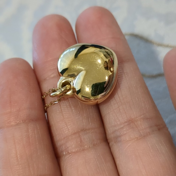 Sterling Silver Puffed Necklace - Picture 5 of 7